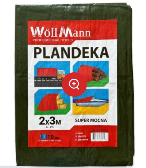 ТЕНТ захисний ЗЕЛЕНИЙ PLANDEKA  2х3м   110г/м2