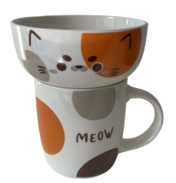 Набір посуду дитячий 2пр  HAPPY CAT (JSD05)