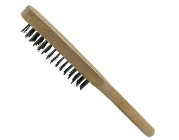 Щітка по металу 6-ти ряд.(дер/руч) (3501-6W) LEV-Tools