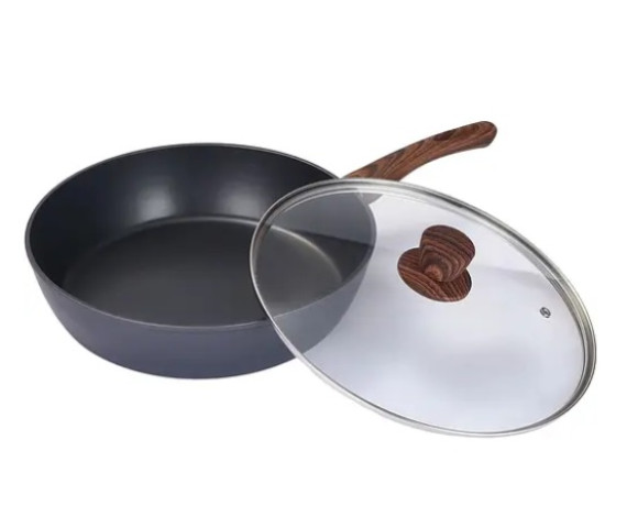 Сковорода З КРИШКОЮ BRAVO CHEF ВС-1101-22-L   22 см глибока