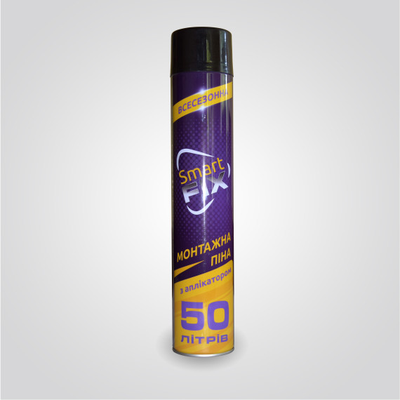 Піна монтажна 750мл (50л) ручна SMART FIX