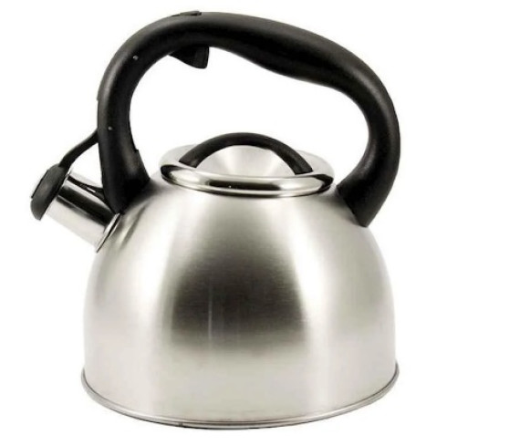 Чайник нержавійка зі свистком ZB-K2.5LB  2.5л чорна ручка