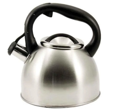 Чайник нержавійка зі свистком ZB-K2.5LB  2.5л чорна ручка